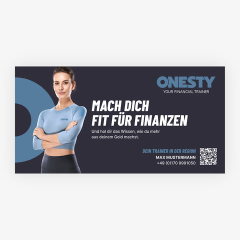 Promotion-Banner für Bauzäune